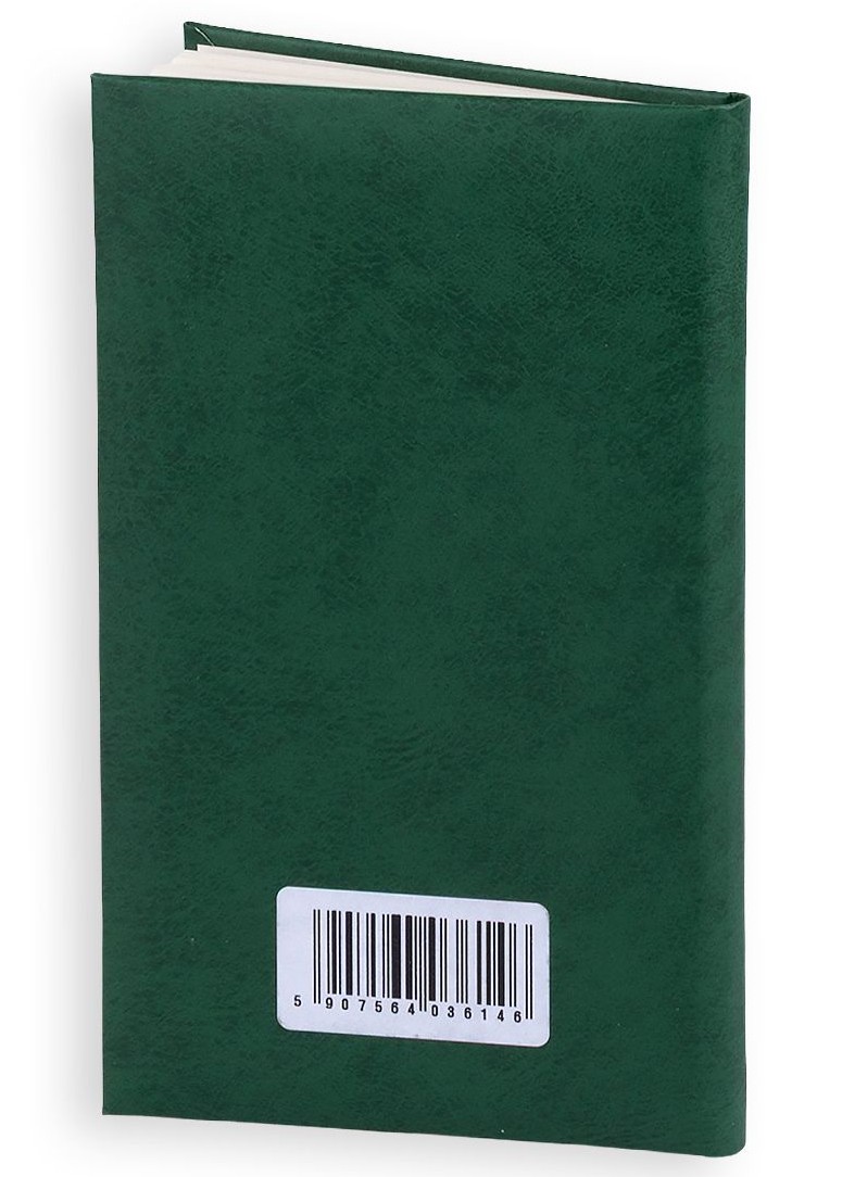 Kalendarz / Terminarz tygodniowy 2027 STANDARD - zielony (9x15,3 cm)