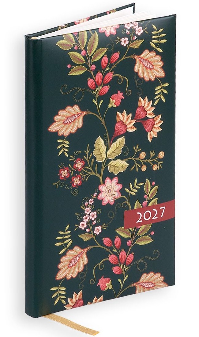 Kalendarz / Terminarz tygodniowy 2027 KOLOROWY - ornament (9x15,3 cm)