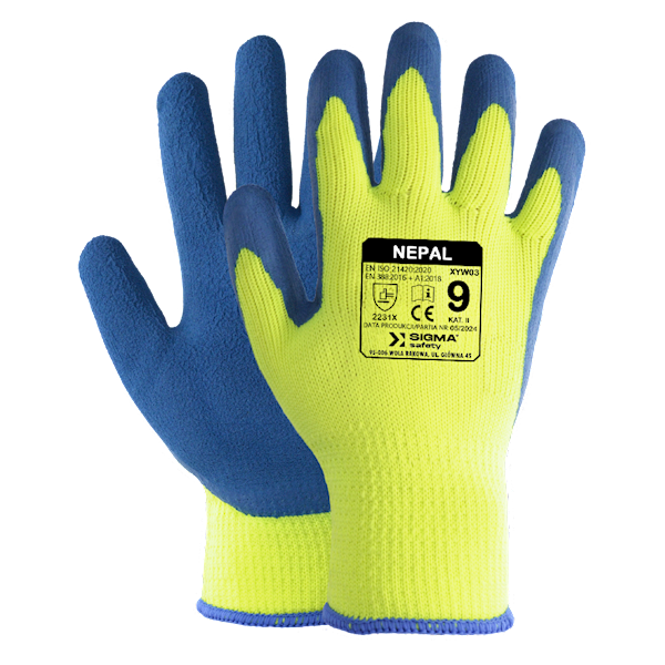 NEPAL rękawice zima LTX seledyn-niebieski r. 8