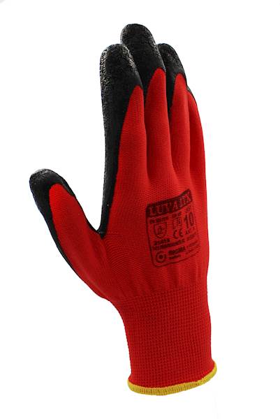 LUVA LTX rękawice czerwono/czarne szorstk. r.8