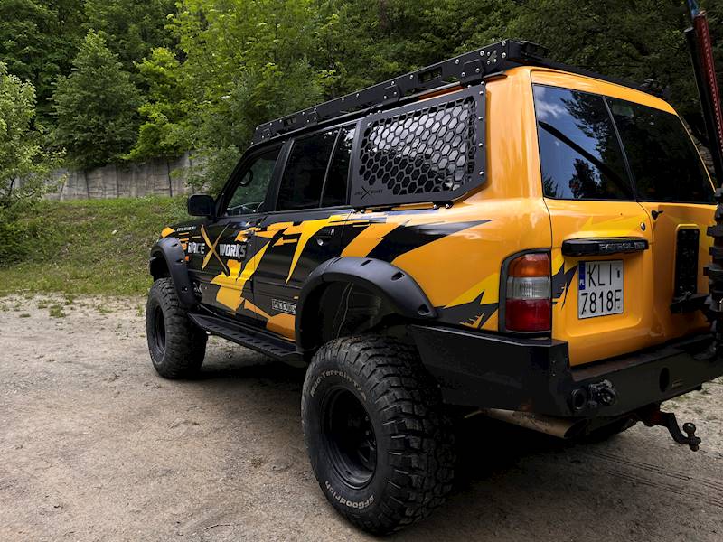 Aluminiowe osłony szyb tylnych Nissan Patrol Y61 