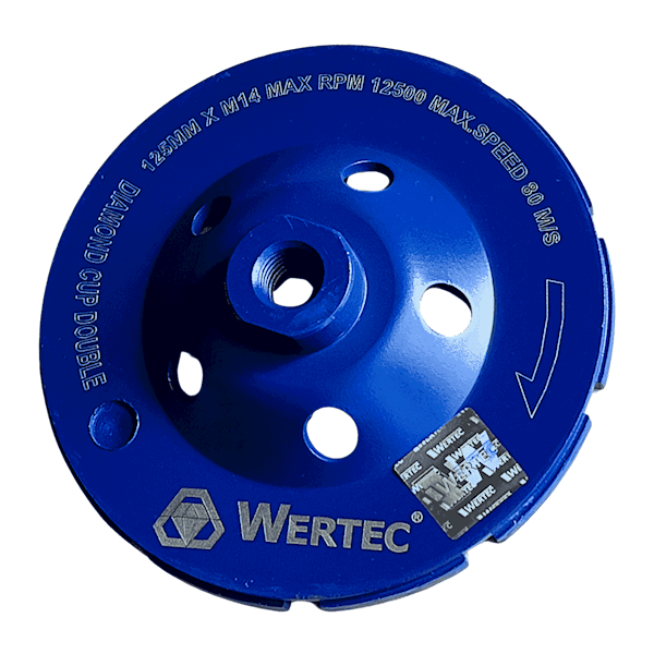 Tarcza Diamentowa do szlif.125xM14 DOUBLE WERTEC - WTD125DM14