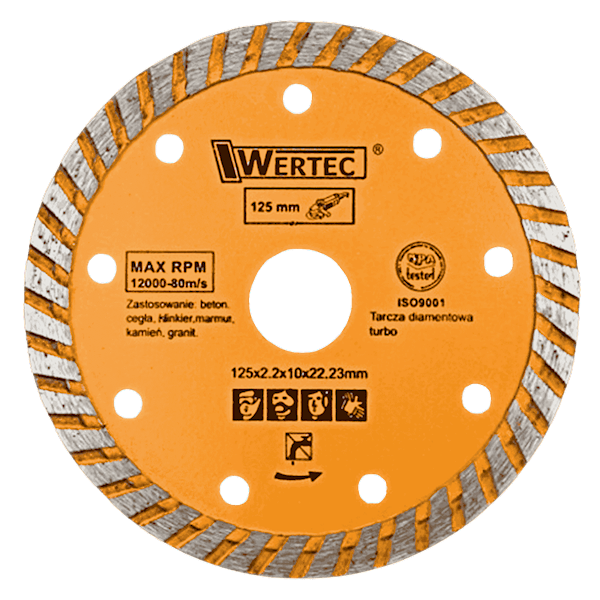 TARCZA DIAMENTOWA TURBO 125 MM WERTEC - WTDT125