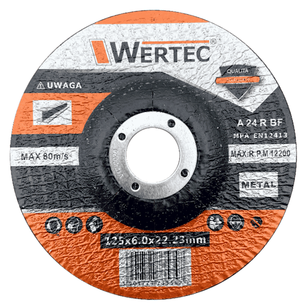 Tarcza do szlifowania Metal 125*6*22.23mm-Type27 - TS12560