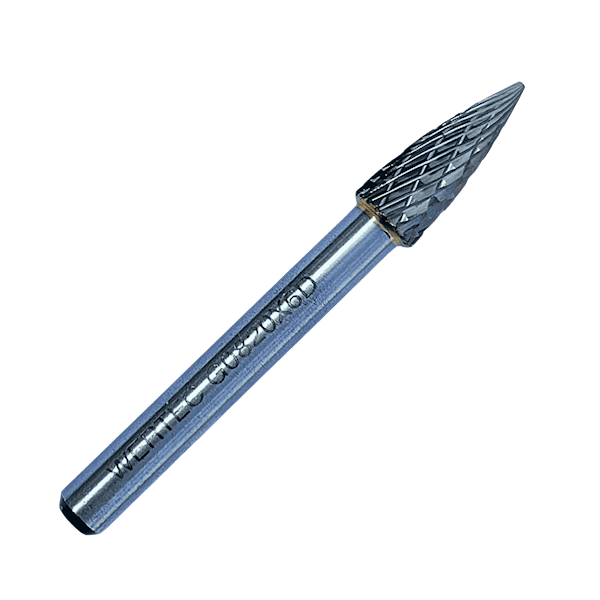 Pilnik obrotowy ostrołukowy TYP G 8x20x65x6mm - G0820X6D