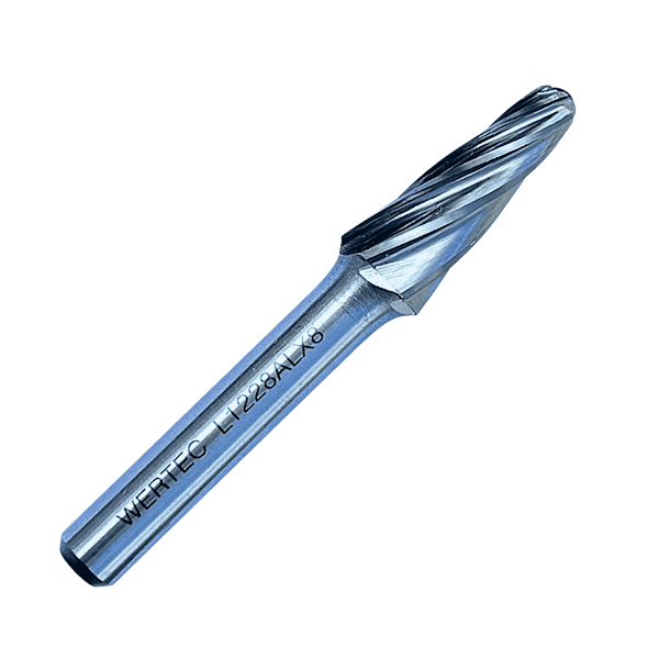 Pilnik obrotowy do al. stożkowy zaokr. TYP L 12x28x65x8mm - L1228ALX8