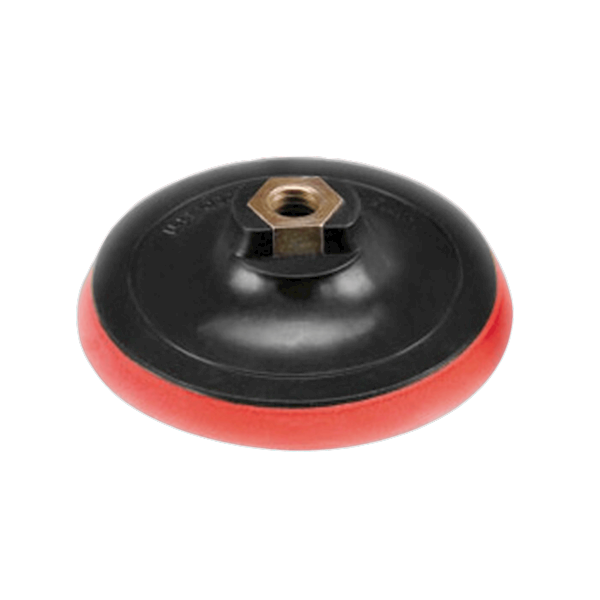 Dysk na rzep 125mm M14 + adapter czerwony - DZ125R