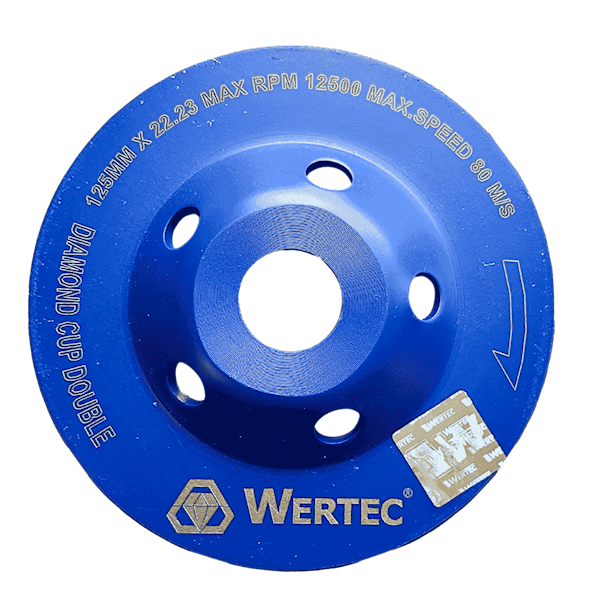 Tarcza Diamentowa do szlif.125x22,23 DOUBLE WERTEC - WTD125D