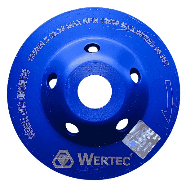 Tarcza Diamentowa do szlif. 125x22,23 Turbo WERTEC - WTD125T