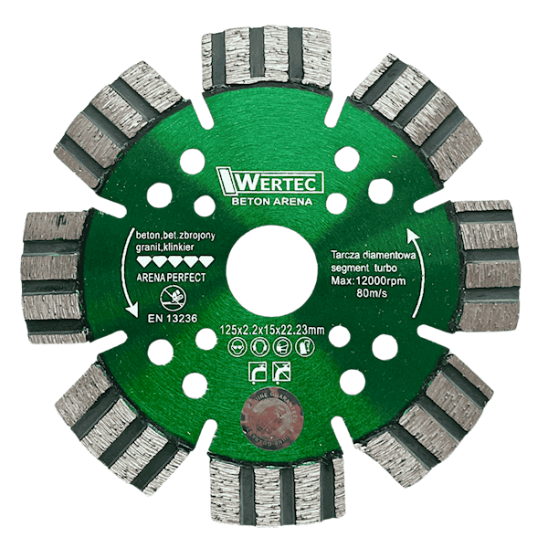 Tarcza Diamentowa ARENA 125x22,23x15mm - ARENA125
