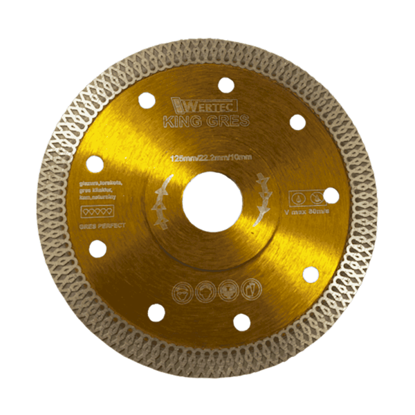 Tarcza Diamentowa KING GRES 125x22,23x10mm - KINGGRES125