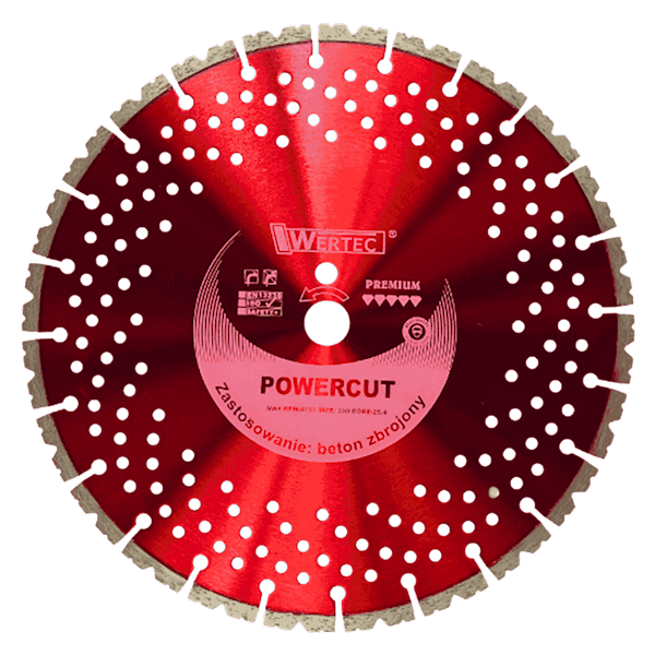 Tarcza Diamentowa POWERCUT 350x12x25,4 bet. zbroj - POWERCUT350