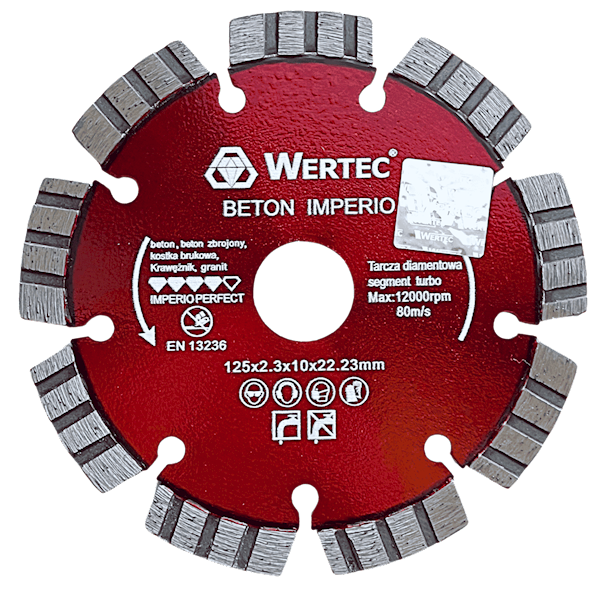 Tarcza Diamentowa IMPERIO 125x22,23x10mm - IMPERIO125