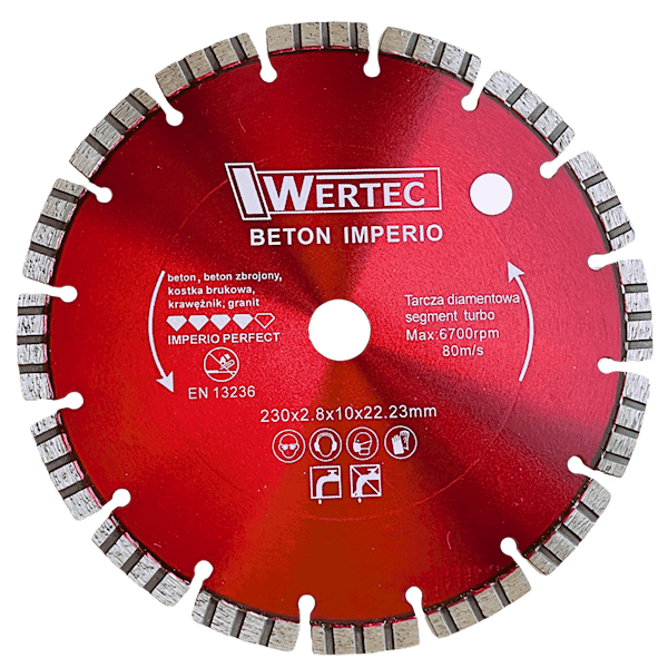 Tarcza Diamentowa IMPERIO 230x22,23x10mm - IMPERIO230