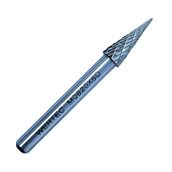 Pilnik obrotowy stożkowy TYP M 8x20x65x6mm - M0820X6D