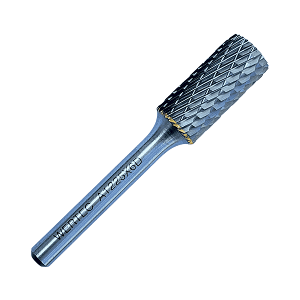 Pilnik obrotowy cylindr. z uzęb. bocz. TYP A 12x25x65x6mm - A1225X6D