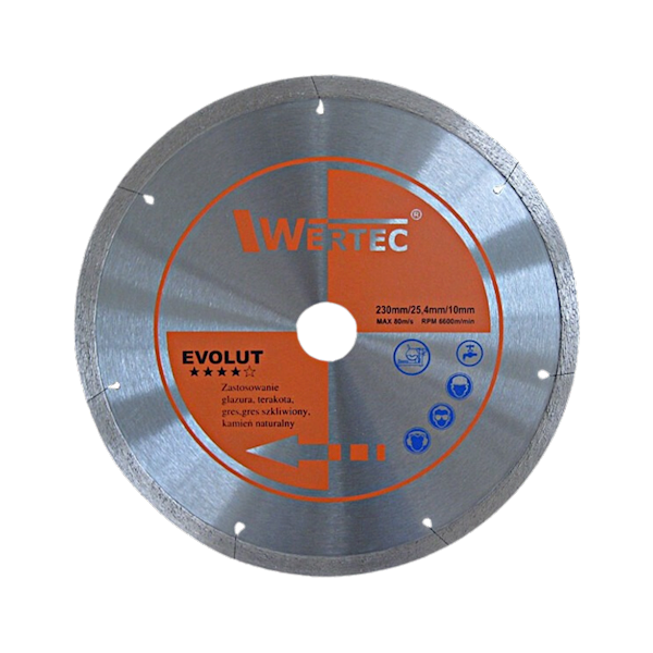 Tarcza diamentowa EVOLUT 230MMx2.0x10 x 22,23 - EVOLUT23022