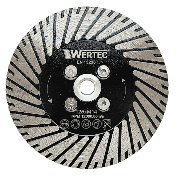 Tarcza diamentowa do cięcia granitu 125mm M14 - WTDG125M14