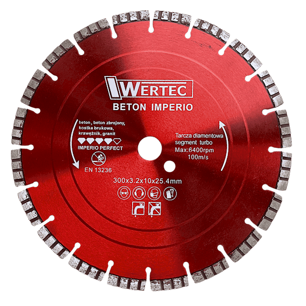 Tarcza Diamentowa IMPERIO 300x25,4x10mm - IMPERIO300