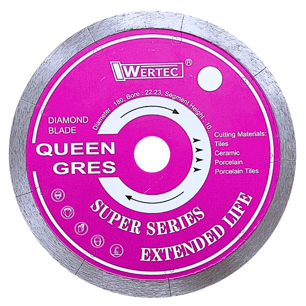 Tarcza diamentowa QUEEN GRES 180x1.8x10x22.23mm - QG18022