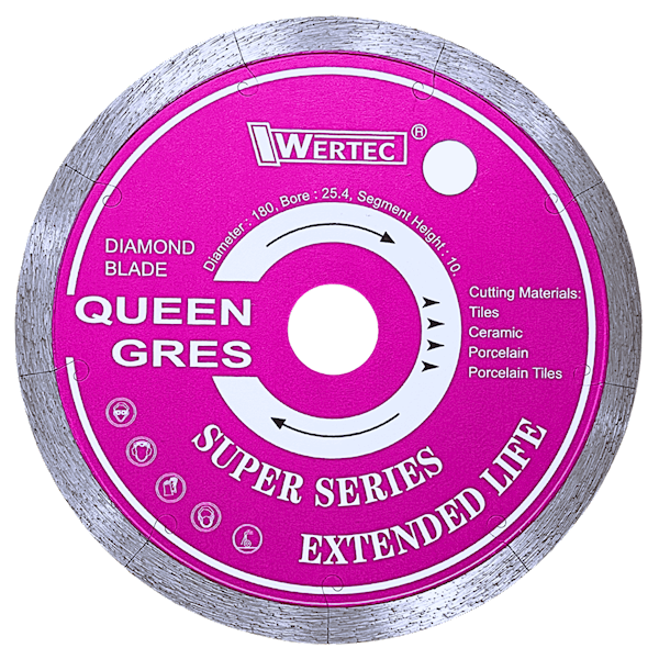 Tarcza diamentowa QUEEN GRES 180x1.8x10x25.4mm - QG18025