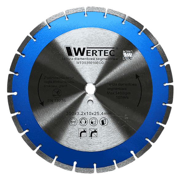 Tarcza diam 350x25,4x10mm ECO WERTEC - WTDS35010ECO