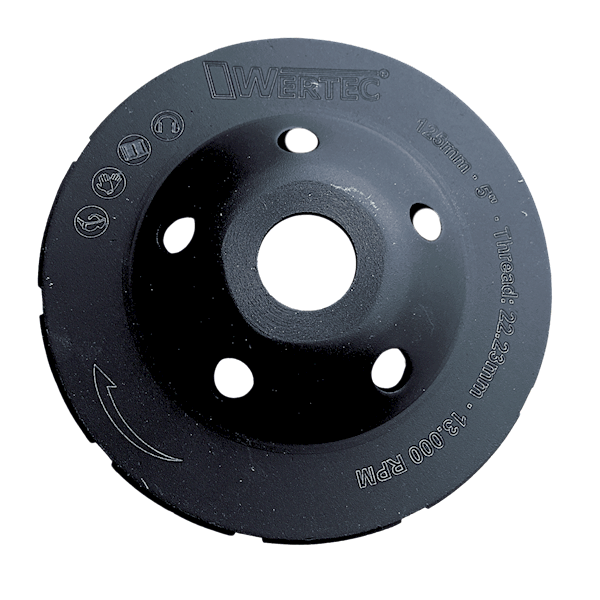 Tarcza do szlifowania podwójna 125x22,23 TOOLMAN - TLD125D