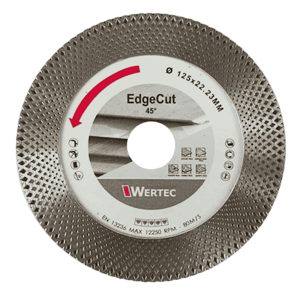 Tarcze diamentowa EDGECUT 125x22,23 WERTEC - EDGECUT125