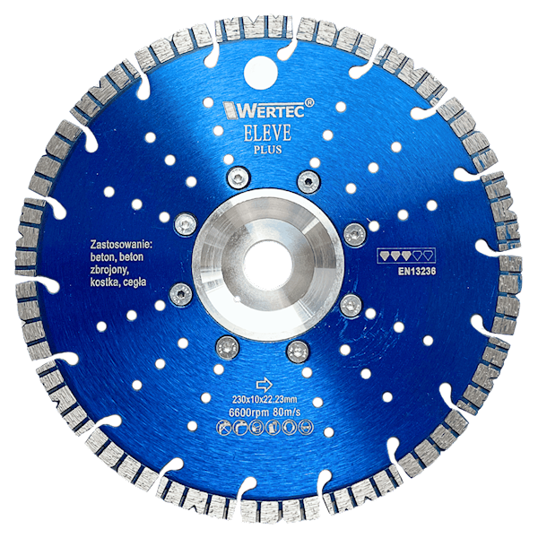 Tarcza Diamentowa z flanszą 230x10x22,23mm ELEVEN - ELEVENPLUS230