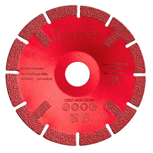 Tarcza diamentowa do cięcia po łuku 125x1,4mm - WTD125K