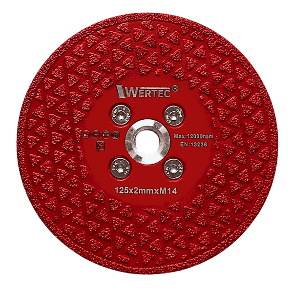 Tarcza diamentowa 125x2xM14  lutowana prózniowo R - WTD12503
