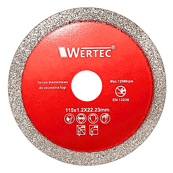 Tarcza do usuwania fugi 115x1,2mm RED - WTDCF1151,2