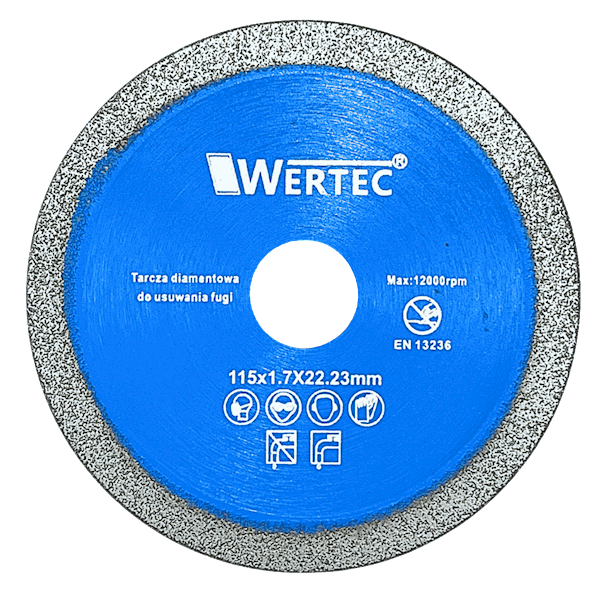 Tarcza do usuwania fugi 115x17mm BLUE - WTDCF1151,7