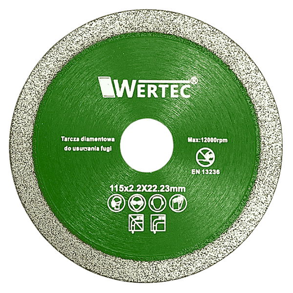 Tarcza do usuwania fugi 115x2,2mm GREEN - WTDCF1152,2