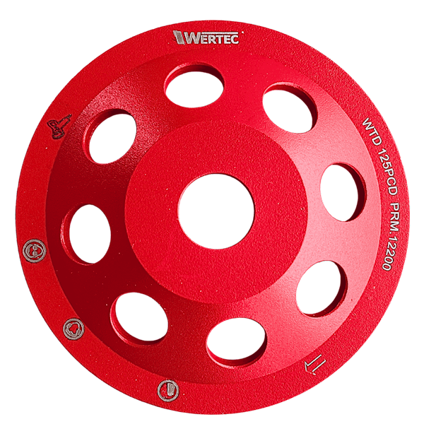 Tarcza garnkowa PCD 125mm WERTEC - WTD125PCD