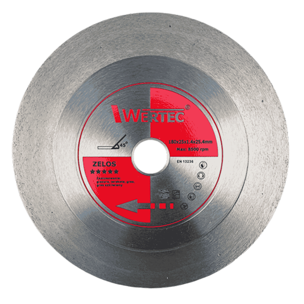 Tarcza diamentowa 180x25,4/22,23x1,4x25mm ZELOS - ZELOS180 