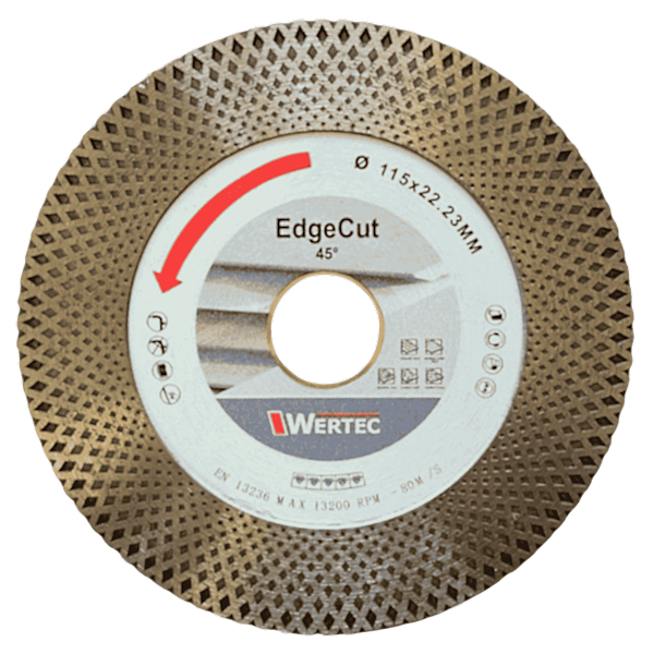 Tarcze diamentowa EDGECUT 115x22,23 WERTEC - EDGECUT115