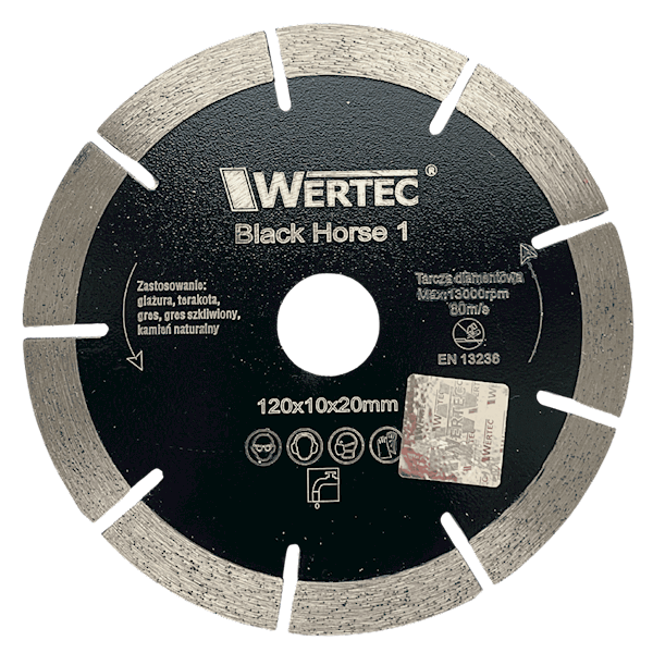 Tarcza diamentowa Black Horse 1 120x20mm WERTEC - WTBH1