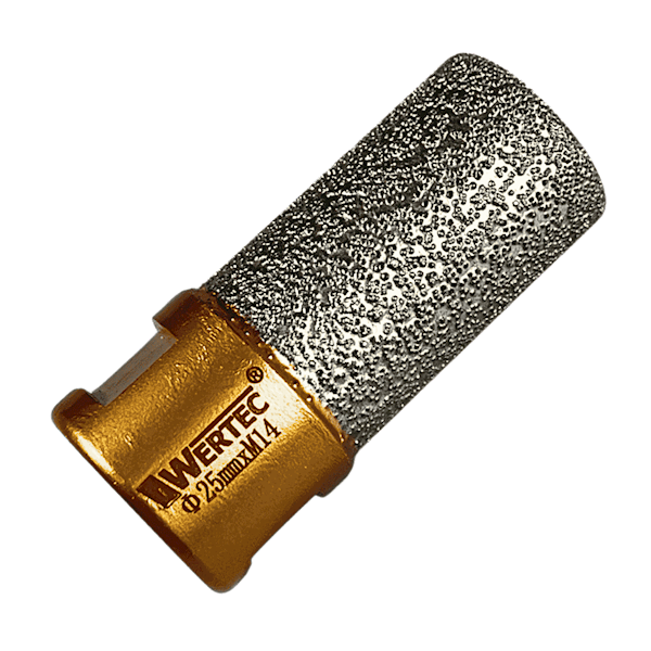 Frez lutowany próżniowo 25x50mm x M14 WERTEC - WTAF25