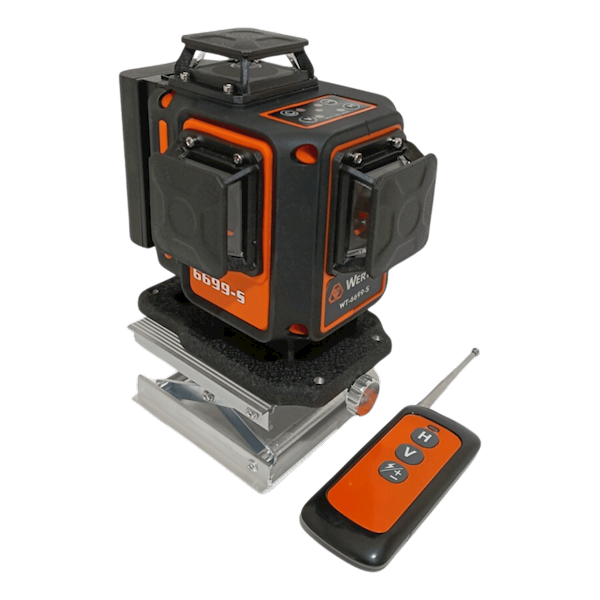 Laser poziomujący z elektroniczna kompensacją 16 liniowy WT-6699S WERTEC