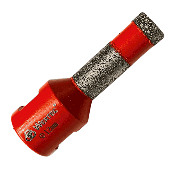 Koronka diamentowa do wiercenia i szlifowania 12mm WERTEC - WTAR12