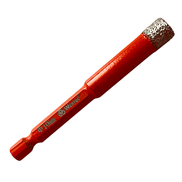 Koronka diamentowa do gresu i glazury 10mm HEX WERTEC - WTW10