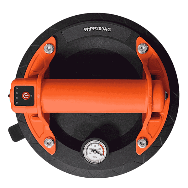 Przyssawka próżniowa automatyczna 200mm z manometrem AG WERTEC - WTPP200AG