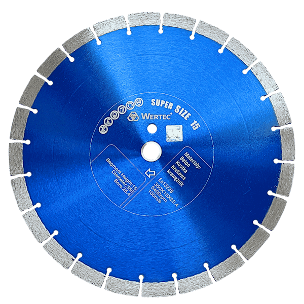 Tarcza diamentowa 350x25,4x15mm HP - WTHP3501525