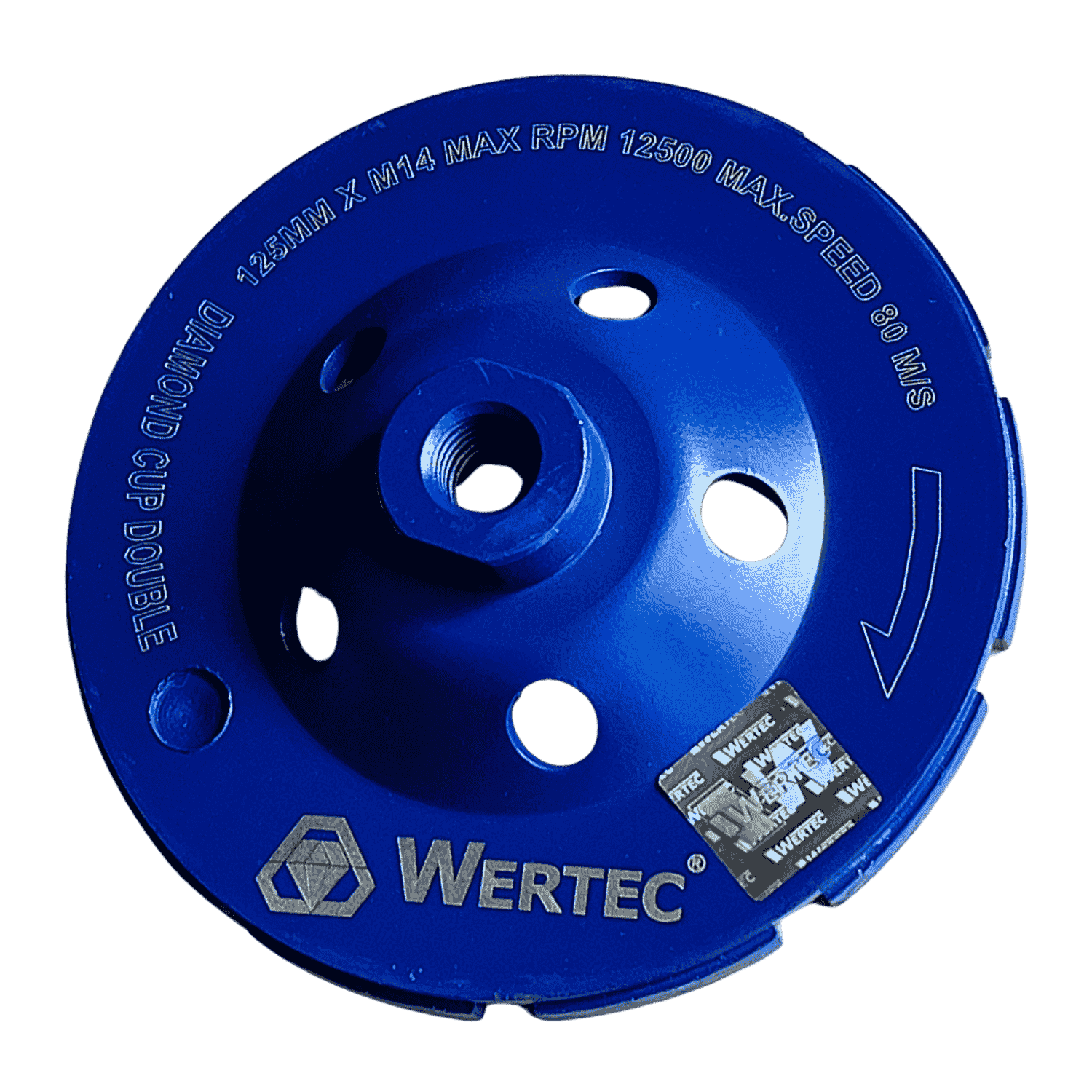 Tarcza Diamentowa do szlif.125xM14 DOUBLE WERTEC - WTD125DM14