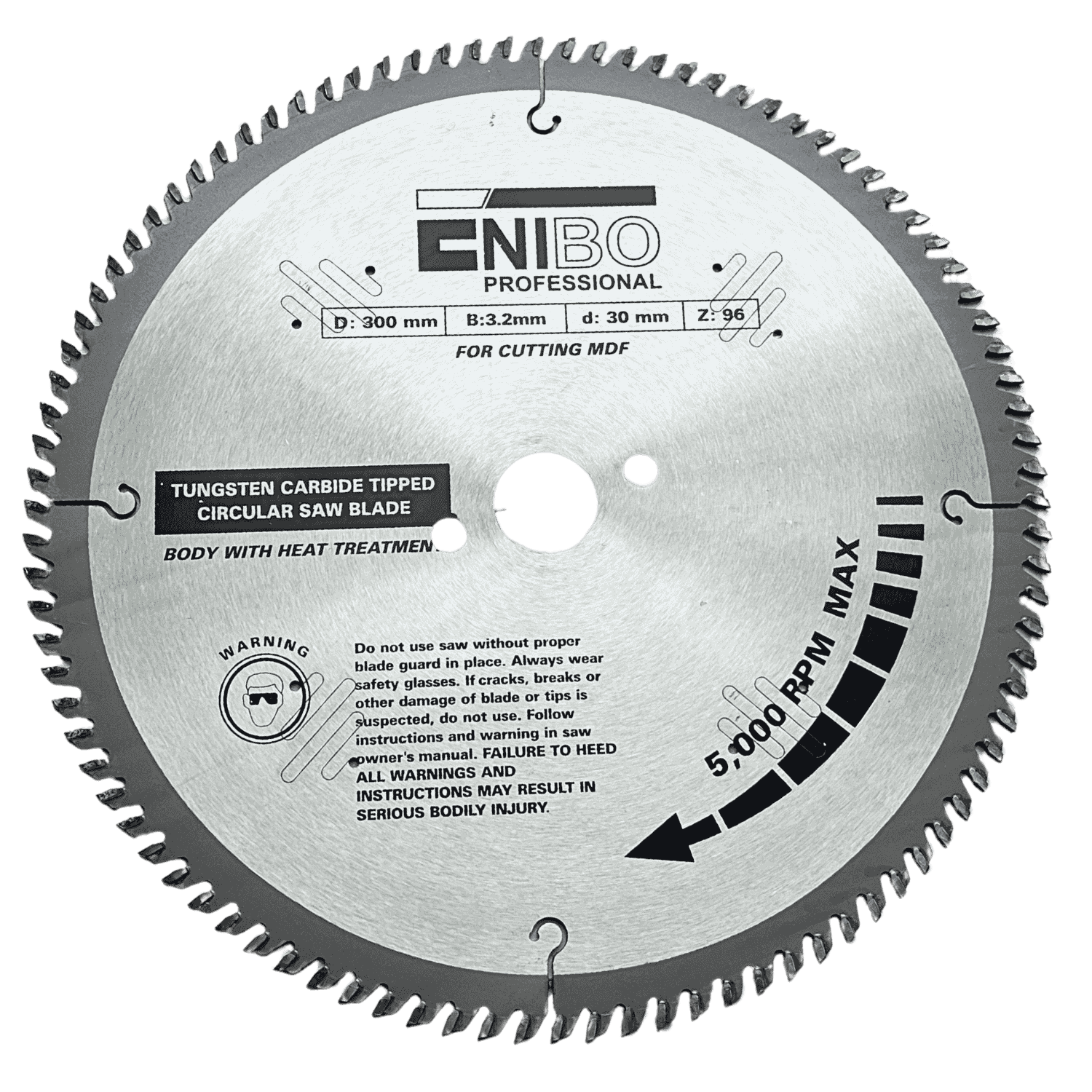 PIŁA do cięcia MDF 300 X 3,2 / 2,2 X 30 96Z SILENT - KIC2-300