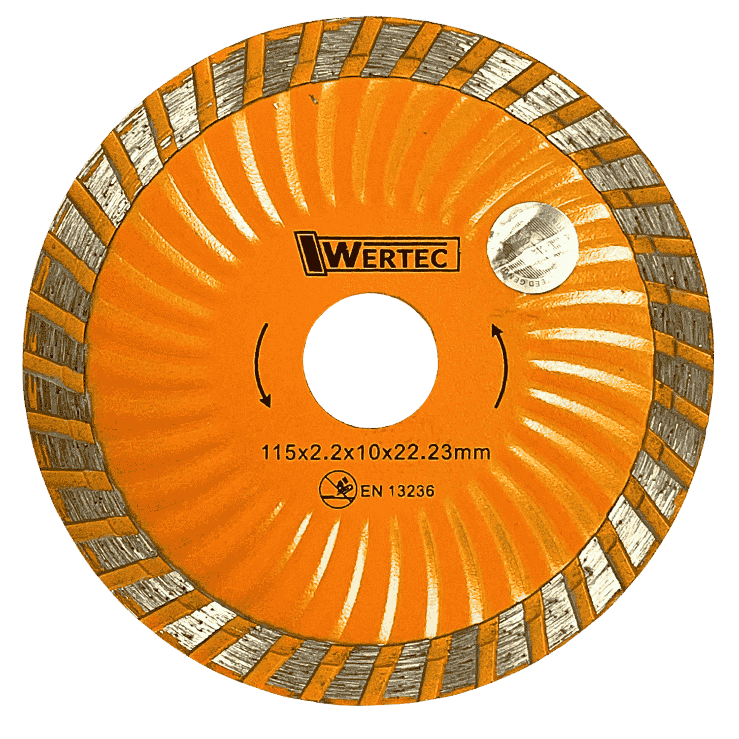 TARCZA DIAMENTOWA SUPER TURBO 115 MM WERTEC - WTDST115