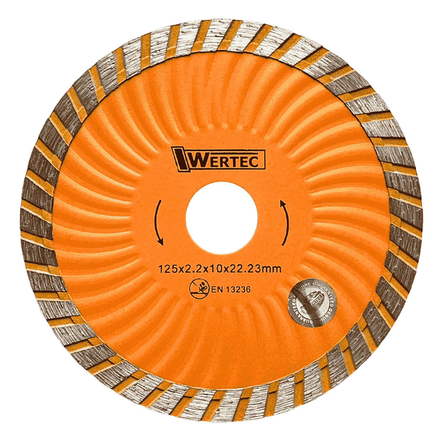 TARCZA DIAMENTOWA SUPER TURBO 125 MM WERTEC - WTDST125