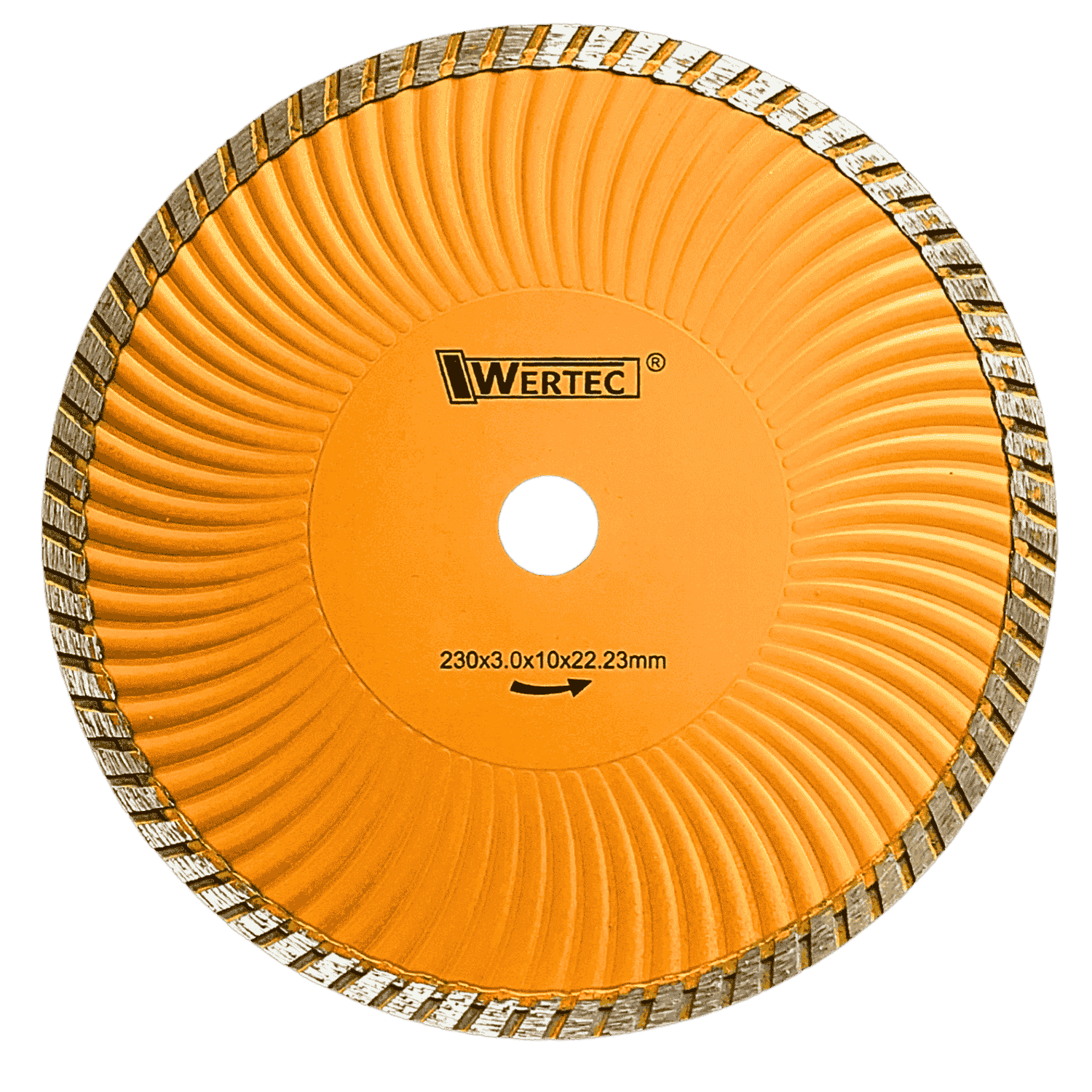 TARCZA DIAMENTOWA SUPER TURBO 230 MM WERTEC - WTDST230