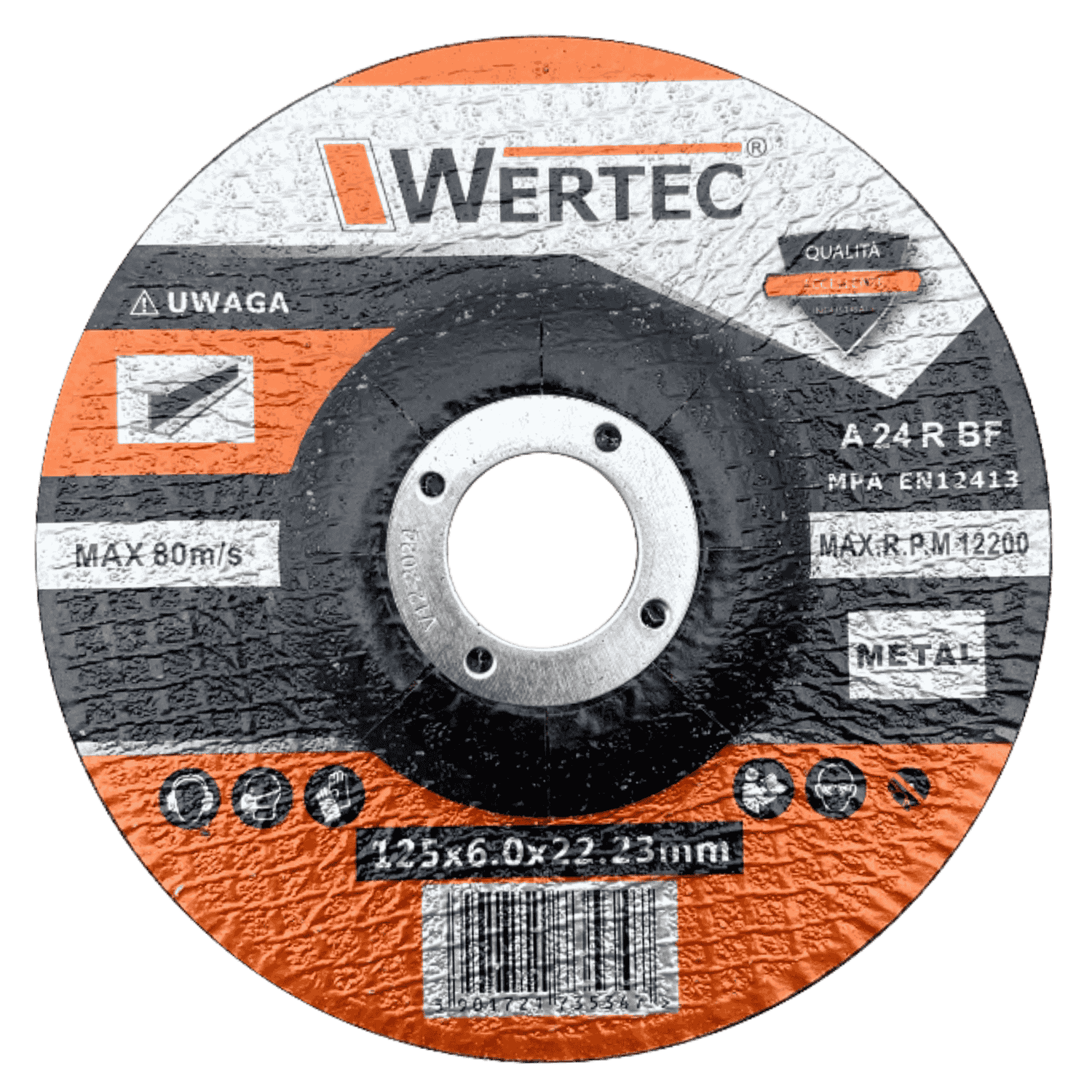 Tarcza do szlifowania Metal 125*6*22.23mm-Type27 - TS12560